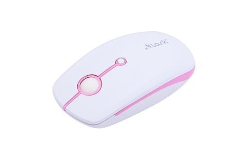 Mysz bezprzewodowa Lark MS 400 optyczna white-pink - 984983