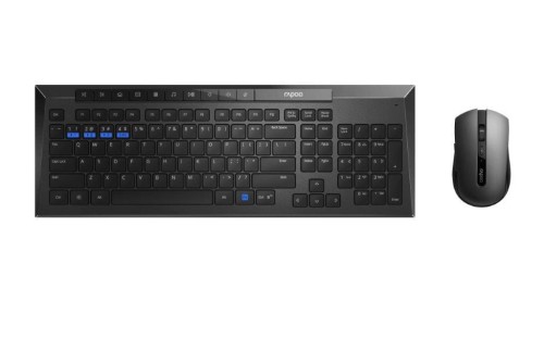 Zestaw bezprzewodowy klawiatura + mysz Rapoo Multi-Mode 8200M UI, czarny - 628722