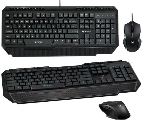 Zestaw przewodowy klawiatura + mysz Rapoo VPRO V100 Gaming czarny - 985281
