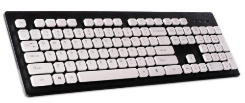 Klawiatura przewodowa Rebeltec INSPIRE USB grafitowo-biała - 985297