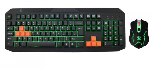 Zestaw przewodowy klawiatura + mysz  Rebeltec FIGHTER Gaming USB czarny - 985298