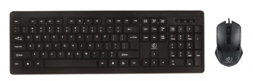 Zestaw przewodowy klawiatura + mysz  Rebeltec SIMPLO USB czarny - 985302