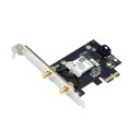 Karta sieciowa Asus PCE-AX1800 Dual Band PCI-E WiFi 6 (802.11ax), Bluetooth 5.2, WPA3, OFDMA, MU-MIMO - 1432562