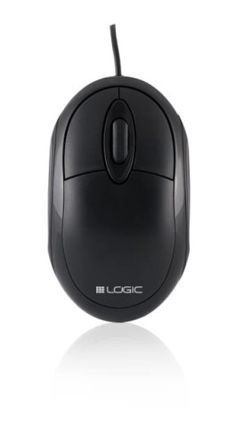 Mysz przewodowa LOGIC LM-11 optyczna czarna - 953910