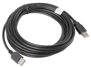Przedłużacz USB 2.0 Lanberg AM-AF 5m czarny
