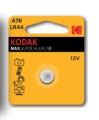 KODAK BATERIE ALKALICZNE ULTRA A76 LR 44 BLISTER 1 SZT. - 1013715