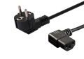 Kabel SAVIO CL-115 (C13 / IEC C13 / IEC 320 C13 M - Schuko M; 1,2m; kolor czarny) - 1048950
