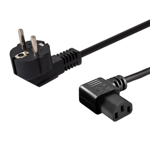 Kabel SAVIO CL-115 (C13 / IEC C13 / IEC 320 C13 M - Schuko M; 1,2m; kolor czarny) - 1048950
