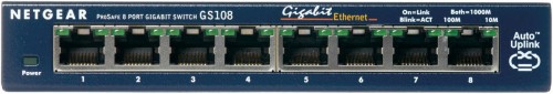Switch NETGEAR GS108GE (8x 10/100/1000Mbps) - 1042828