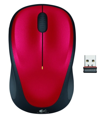 Mysz Logitech M235 910-002496 (optyczna; 1000 DPI; kolor czerwony) - 1523424