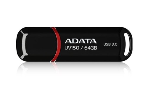 Pendrive ADATA UV150 AUV150-64G-RBK (64GB; USB 3.0; kolor czarny) - 780472