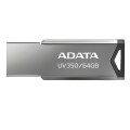 Pendrive ADATA UV350 AUV350-64G-RBK (64GB; USB 3.1; kolor srebrny) - 780465