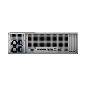 NAS Synology RS4021xs+; 3U RACK; 16x (3.5" SATA HDD/2.5" SATA SSD); Intel Xeon D-1541; 16 GB DDR4 ECC UDIMM (max. 64GB), 4x 1GbE RJ-45, 2x 10GbE RJ-45