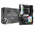 Płyta główna Asrock B450 STEEL LEGEND (AM4; 4x DDR4 DIMM; ATX; CrossFireX) - 788606