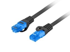 Patchcord Lanberg S/FTP kat.6A 15m LSZH CCA fluke passed czarny