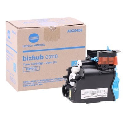Konica-Minolta Toner TNP-51 A0X5455 Cyan - 1336398