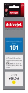 Activejet AE-101Y Buteleczka z tuszem z atramentem (zamiennik Epson 101; Supreme; 70 ml; żółty)