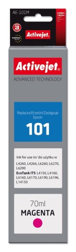Activejet Tusz AE-101M Buteleczka z atramentem (zamiennik Epson 101; Supreme; 70 ml; magenta) - 1545694
