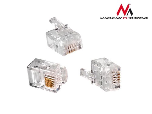 Wtyk telefoniczny RJ11 Maclean MCTV-665 6P4C - 982315