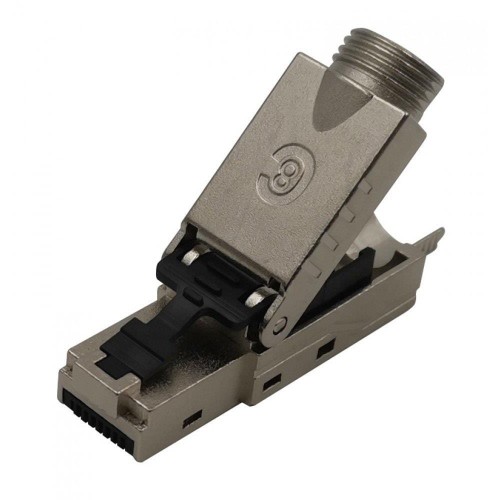 Wtyk Techly RJ45 Cat8.1 STP samozaciskowy czarny - 1469422