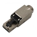 Wtyk Techly RJ45 Cat8.1 STP samozaciskowy czarny - 1469425