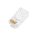 Wtyk RJ45 (8P8C) przelotowy DIGITUS kat.6 nieekranowany, AWG 26-24, opakowanie 100 szt. - 1396207