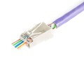Wtyk RJ45 (8P8C) przelotowy DIGITUS kat.6 ekranowany, AWG 26-24, opakowanie 100 szt. - 980900