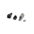Wtyk modularny Techly RJ45 STP Cat.6 samozaciskowy, beznarzędziowy - 1400475