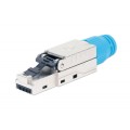 Wtyk Intellinet RJ45 Cat.8.1 STP samozaciskowy beznarzędziowy - 1529321