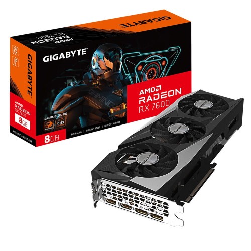 Karta VGA Gigabyte Radeon RX 7600 GAMING OC 8G 8GB GDDR6 128bit 2xHDMI+2xDP PCIe4.0 - 1511517
