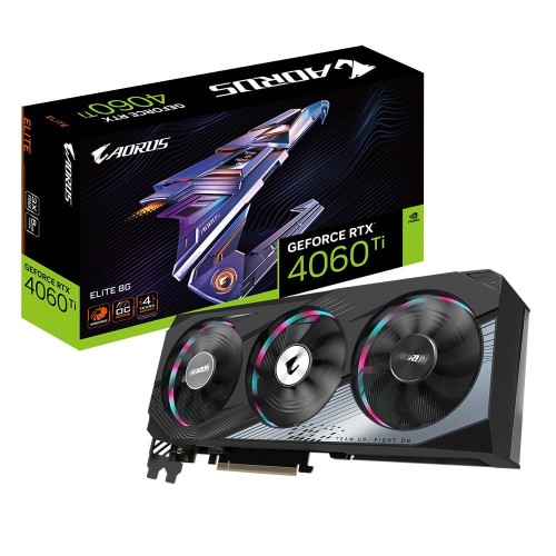 Karta VGA Gigabyte AORUS GeForce RTX 4060 Ti ELITE 8G 8GB GDDR6 128bit 2xHDMI+2xDP PCIe4.0 - 1499565