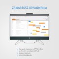 HP 27-cb0744nw AiO Ryzen 5 5500U 27"FHD IPS 8GB DDR4 3200 SSD512 AMD Radeo Graphics Win11 White - 1452474