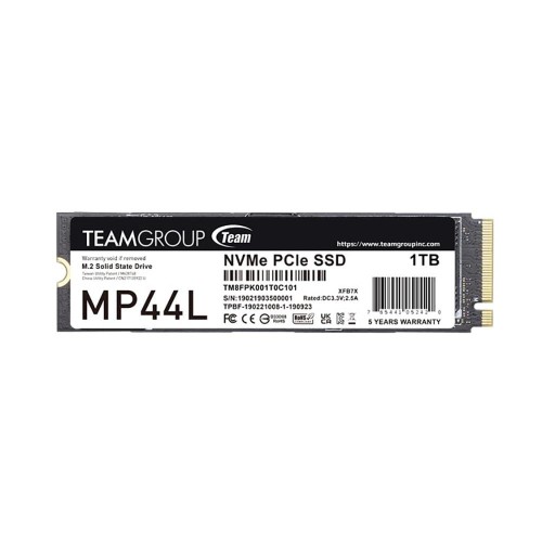 Dysk SSD Team Group MP44L 1TB M.2 PCIe NVMe Gen4 x4 (5000/4500) - 1468927