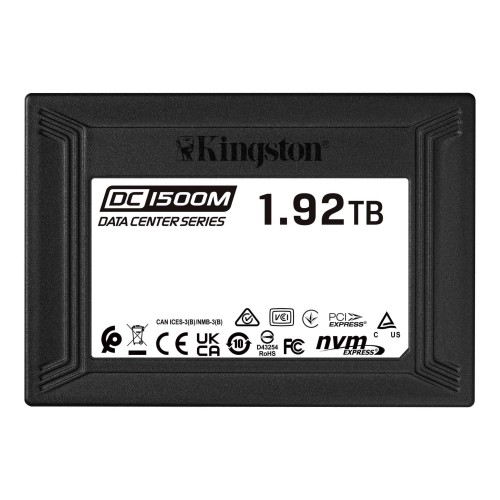 Dysk SSD Kingston DC1500M 1,92 TB U.2 2,5" NVMe PCIe Gen3 x4 (3300/2700MB/s) - 1391233