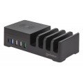 Stacja ładująca Manhattan 5-Portowa + Qi 10W - 1361828