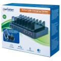 Stacja ładująca Manhattan 10-portowa USB 8 slotów - 1361843