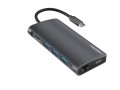 Stacja dokująca USB Natec Fowler 2 Multi Port 2x USB-C PD, 3x USB 3.0, HDMI 4K, RJ45, USB-C, SD, Micro SD - 1068467
