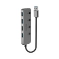 Hub USB 3.0 LINDY On/Off Switches 4 Port szary - 1524960