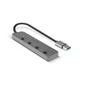 Hub USB 3.0 LINDY On/Off Switches 4 Port szary - 1524962