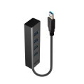 Hub USB 3.0 LINDY 4 Port czarny - 1524956