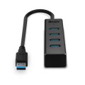 Hub USB 3.0 LINDY 4 Port czarny - 1524958