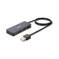 Hub USB 2.0 LINDY 4 Port czarny - 1524952