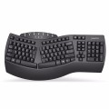 Klawiatura bezprzewodowa Perixx PERIBOARD-612 Mac i Windows 2,4 GHz i Bluetooth Ergonomic czarna - 985229