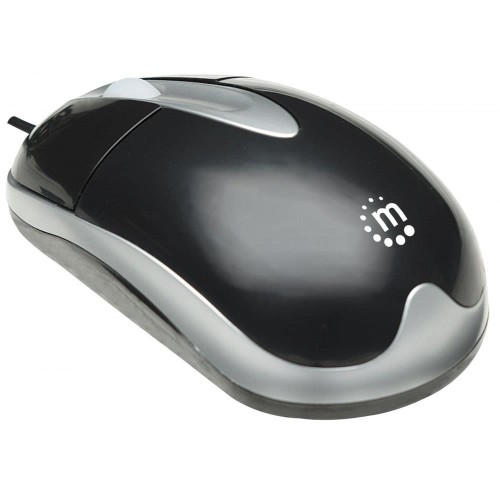 Mysz przewodowa Manhattan optyczna 1000dpi PS2 czarna - 1469504