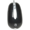 Mysz przewodowa Manhattan optyczna 1000dpi PS2 czarna - 1469506