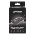 Mysz przewodowa Manhattan 7200dpi Gaming LED RGB USB - 1469503