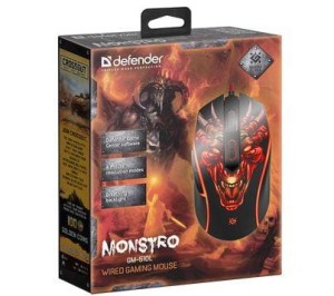Mysz przewodowa Defender MONSTRO GM-510L 3200dpi 6P Gaming + GRA