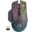 Mysz bezprzewodowa Defender ONESHOT GM-067 optyczna 3200dpi czarna RGB AKUMULATOR 7 przycisków Gaming - 1188305