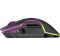 Mysz bezprzewodowa Defender ONESHOT GM-067 optyczna 3200dpi czarna RGB AKUMULATOR 7 przycisków Gaming - 1188303