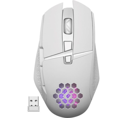 Mysz bezprzewodowa Defender GLORY GM-514 optyczna 3200dpi biała RGB AKUMULATOR 7 przycisków Gaming - 1437728
